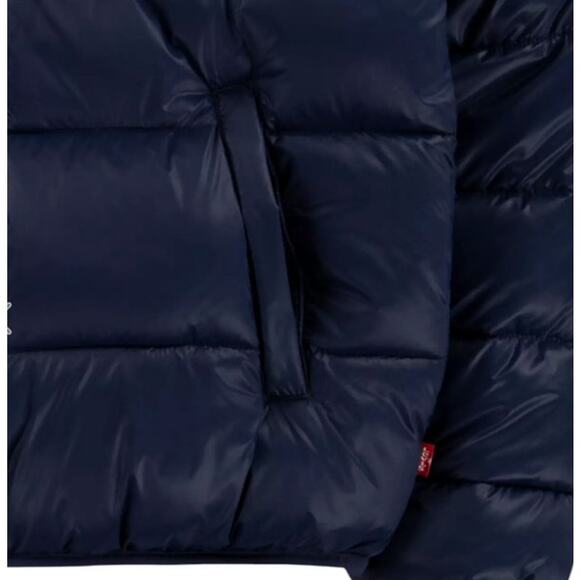 Levi's Big Kids Crop Puffer Hooded Jacket Unisex Size Medium 10 - 12 Yrs Old NWT - Picture 9 of 10